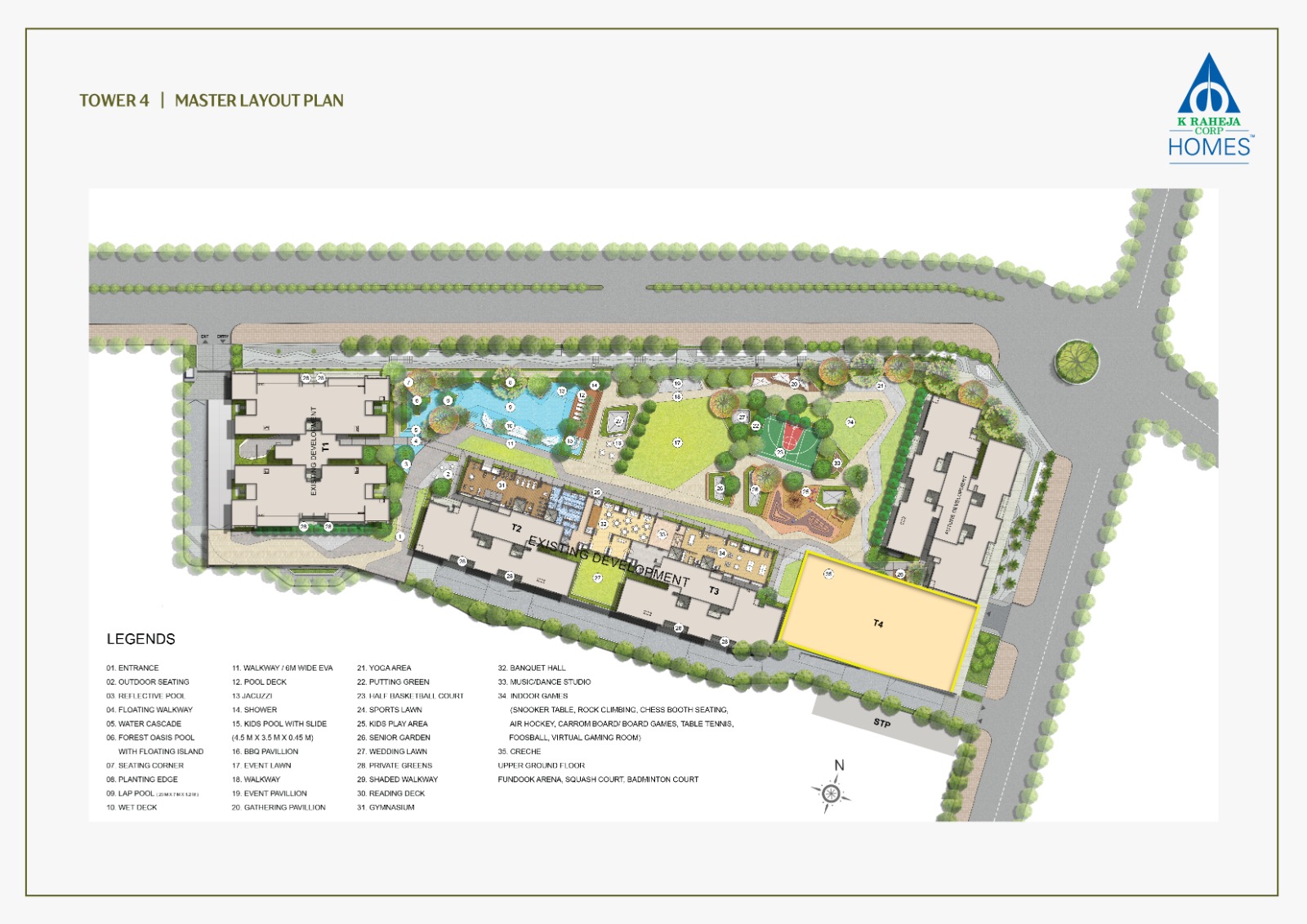 Tower 4 Astra 4 BHK floor plan